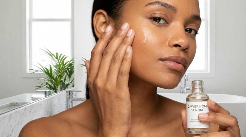 apply serum on skin qawermoni
