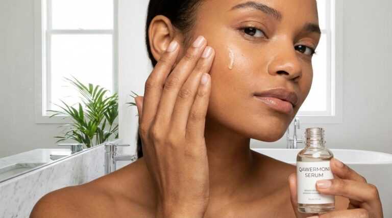 apply serum on skin qawermoni