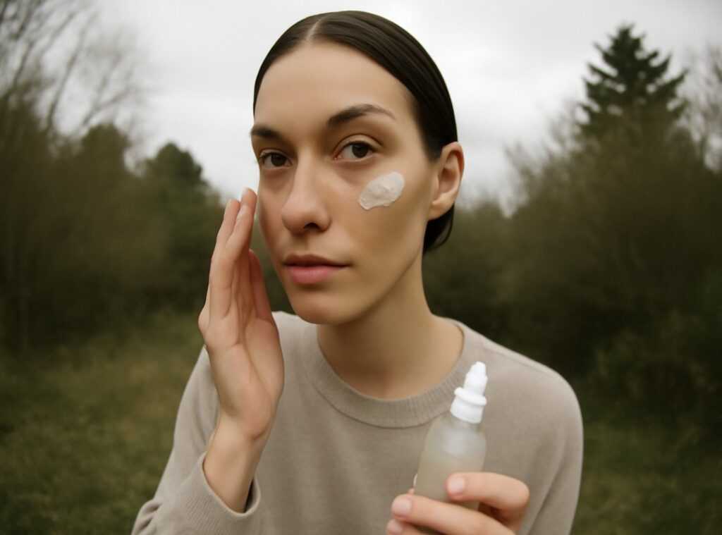 layering skincare products